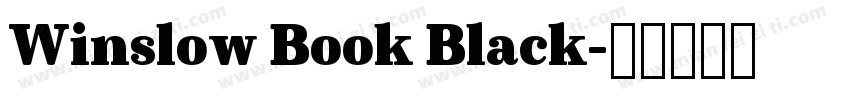 Winslow Book Black字体转换